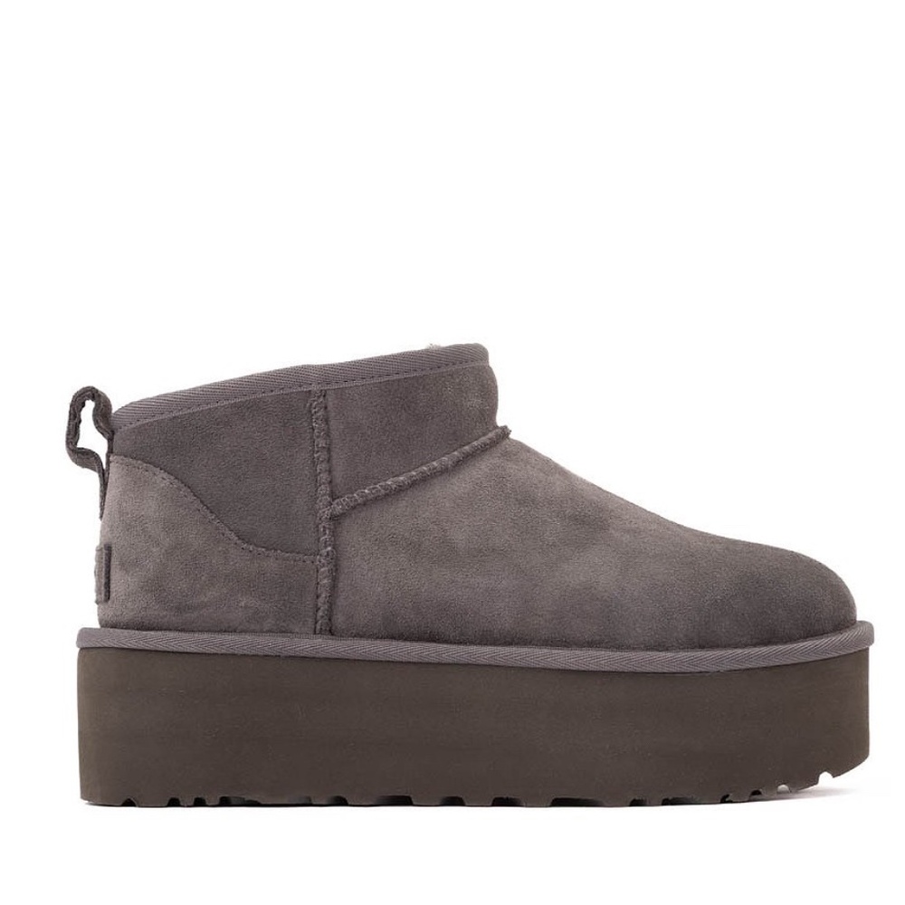 Wool Platform Short Boots
